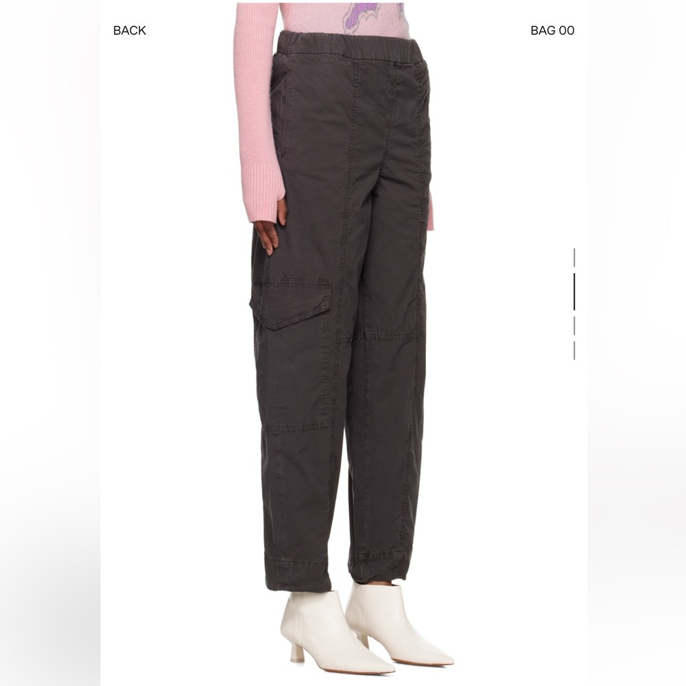 Ganni Women's Dark Gray Cargo Pants with tag still on - never worn